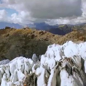 A drone flies through the Bossons glacier in Chamonix Mont-Blanc - YouTube