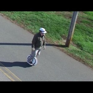 Aerial View of the Ninebot One Electric Unicycle in Action - YouTube