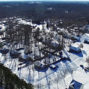 DJI Phantom 3 Professional - Beautiful Snow Covered Countryside - YouTube
