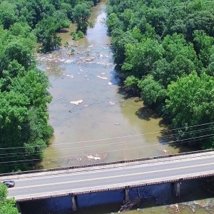 Aerial View of the Haw River from the Glencoe Paddle Access Area - Burlington, NC - YouTube