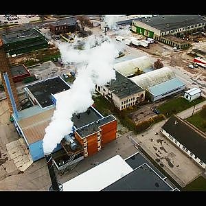 Cinematic Drone Video of Factory and City [4k] - YouTube