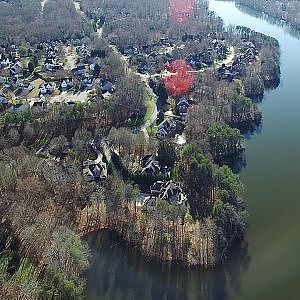 Aerial Views of Lake Jeanette & Eastern Shores Dr.- Greensboro, NC