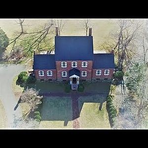Aerial Views of Historic Ayr Mount Plantation House - Hillsborough, NC