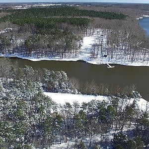 Aerial Views of Guilford-Mackintosh Park After the Snow - Whitsett, NC