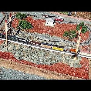 Aerial Views of the Gibsonville Garden Railroad - Gibsonville, NC
