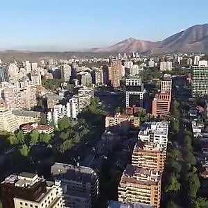 Phantom 3 Advanced aerial view of Santiago de Chile the richest in South America