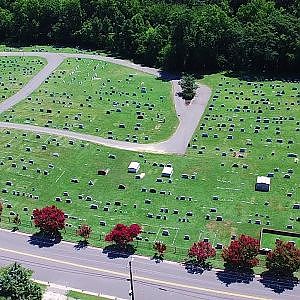 Aerial Views of Appomattox Cemetery - Hopewell, Va