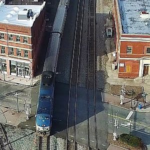 Amtrak #80 Carolinian Arriving & Departing at J. Douglas Galyon Rail Depot - Greensboro, NC