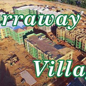 Updated Aerial Views of Carraway Village Construction at NC 86 & Eubanks Rd - Chapel Hill, NC
