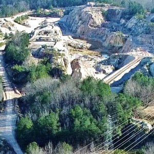 Aerial View of Piedmont Minerals Quarry - Hillsborough, NC