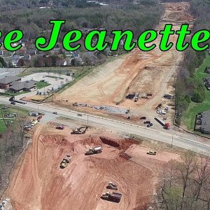 Aerial Views of the Lawndale Dr. to Elm St. Section of the Urban Loop Construction - Greensboro, NC