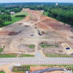 Aerial Views of N Elm St to Yanceyville Rd Along the I-840 Urban Loop Construction - Greensboro NC