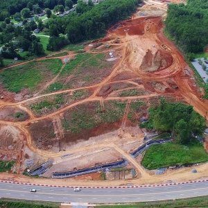 Updated Aerial Views of Yanceyville St to N Elm St Along the I-840 Urban Loop - Greensboro NC