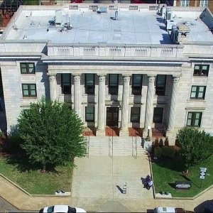 Aerial Tour of Alamance County Historic Courthouse - Graham, NC