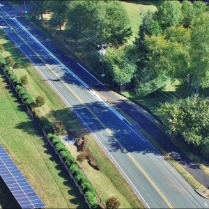 Updated Aerial Views of the Elon to Burlington Greenway Construction - Burlington, NC