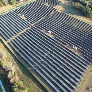 Aerial Views of Stout Solar Farm - Efland, NC