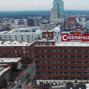 The Old & the New - Aerial Views of Downtown Durham, NC