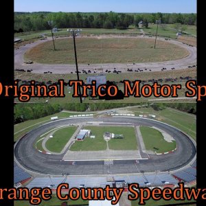 Aerial Views of Original Trico Motor Speedway Site & Orange County Speedway - Rougemont, NC