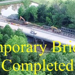 Latest Aerial Views of NC 87 Bridge Replacement - Alamance County, NC