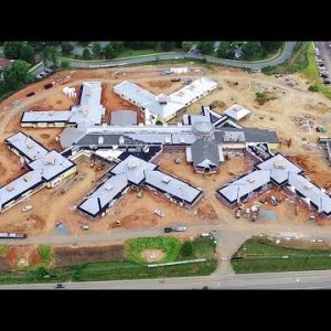 Latest Views of New Coble Creek Healthcare and Rehabilitation Center Construction - Burlington, NC