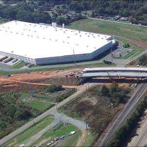 Latest Aerial View of N.C. 119 North Relocation Project - Mebane, NC
