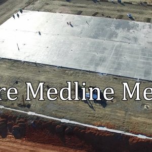 MedLine Medical Distribution Facility - Progress Made, First Concrete Laid - Efland. NC