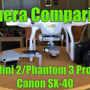 Mini 2/Phantom 3 Pro/Canon SX-40 - Photo Sharpness Comparison