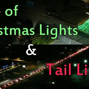 Aerial View of 2020 Twin Lakes Lane of Lights - Burlington, NC