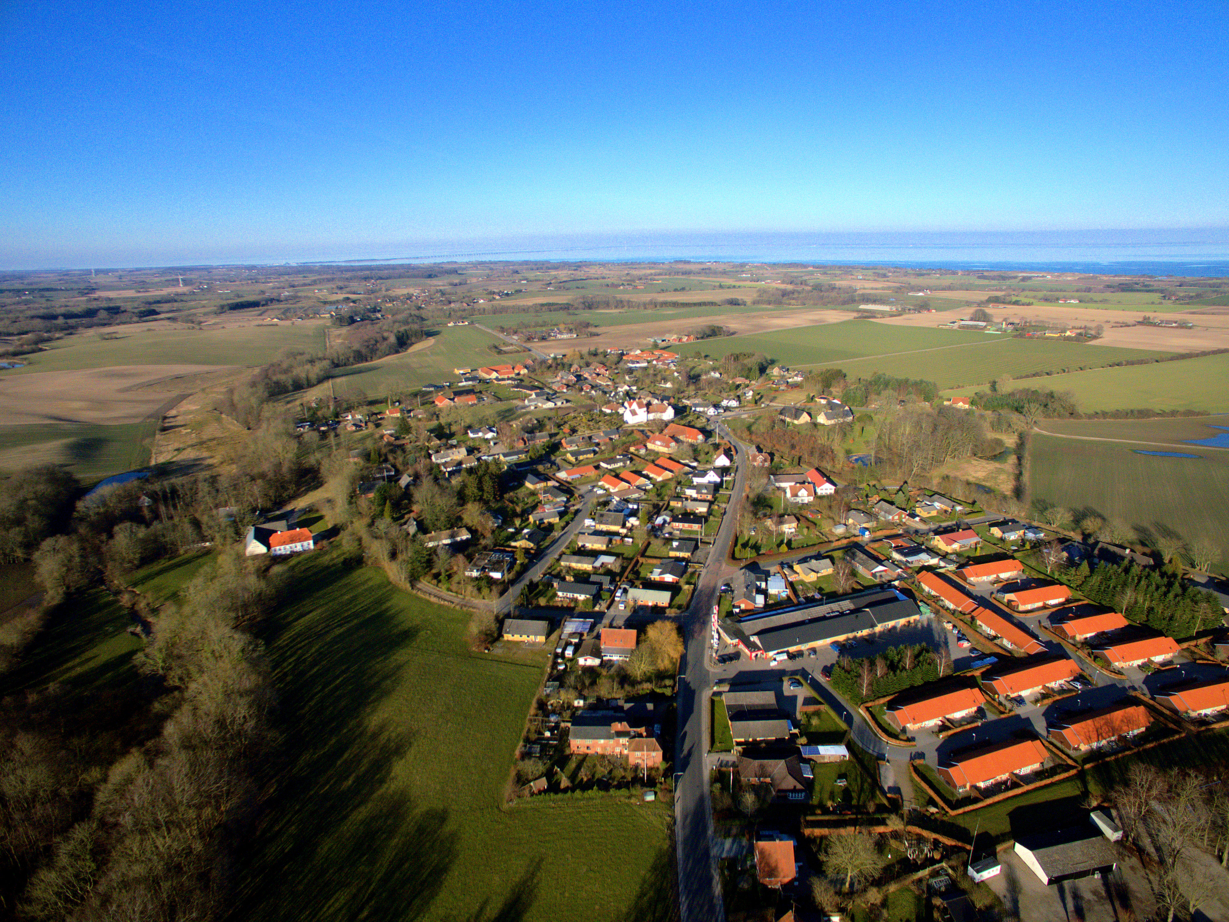 Arial View Of Hesselager - Denmark